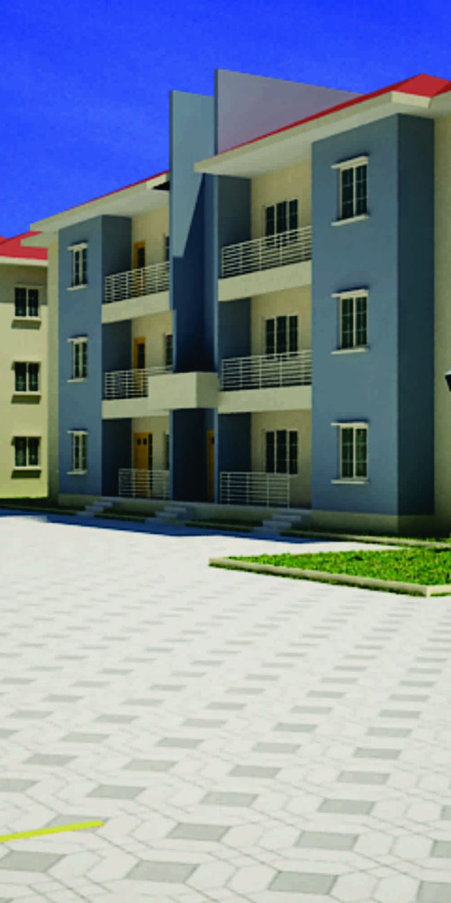 6 flats per block estate design